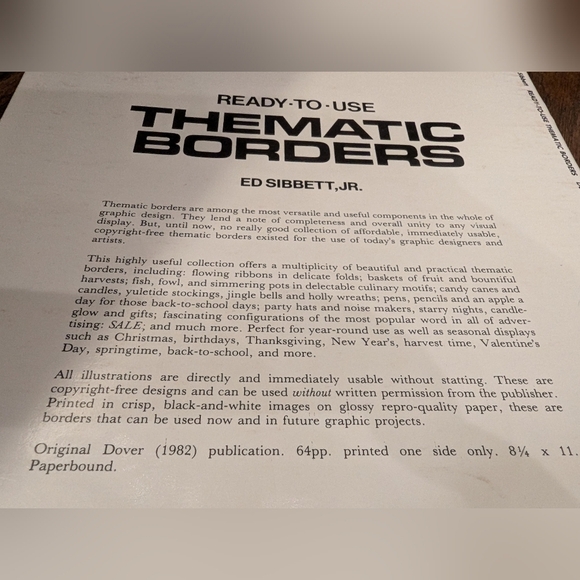 Vintage 1980s paper craft thematic border design book - Picture 6 of 7